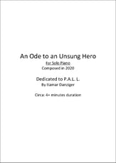 An Ode to an Unsung Hero piano sheet music cover